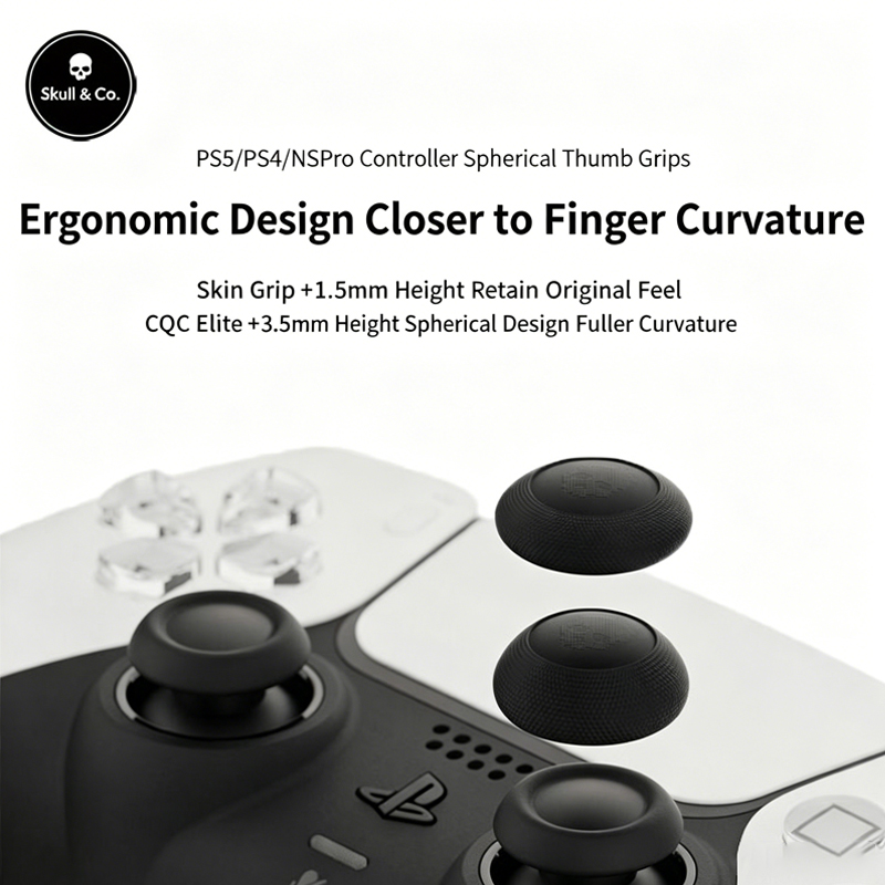 Skull Cap Helmet Liner - สกัลแอนด์โค ฝาครอบป้องกันหัวจอยสติ๊กทรงกลมสำหรับคอนโทรลเลอร์เกม PS5-PS4-NSPro NS2PRO