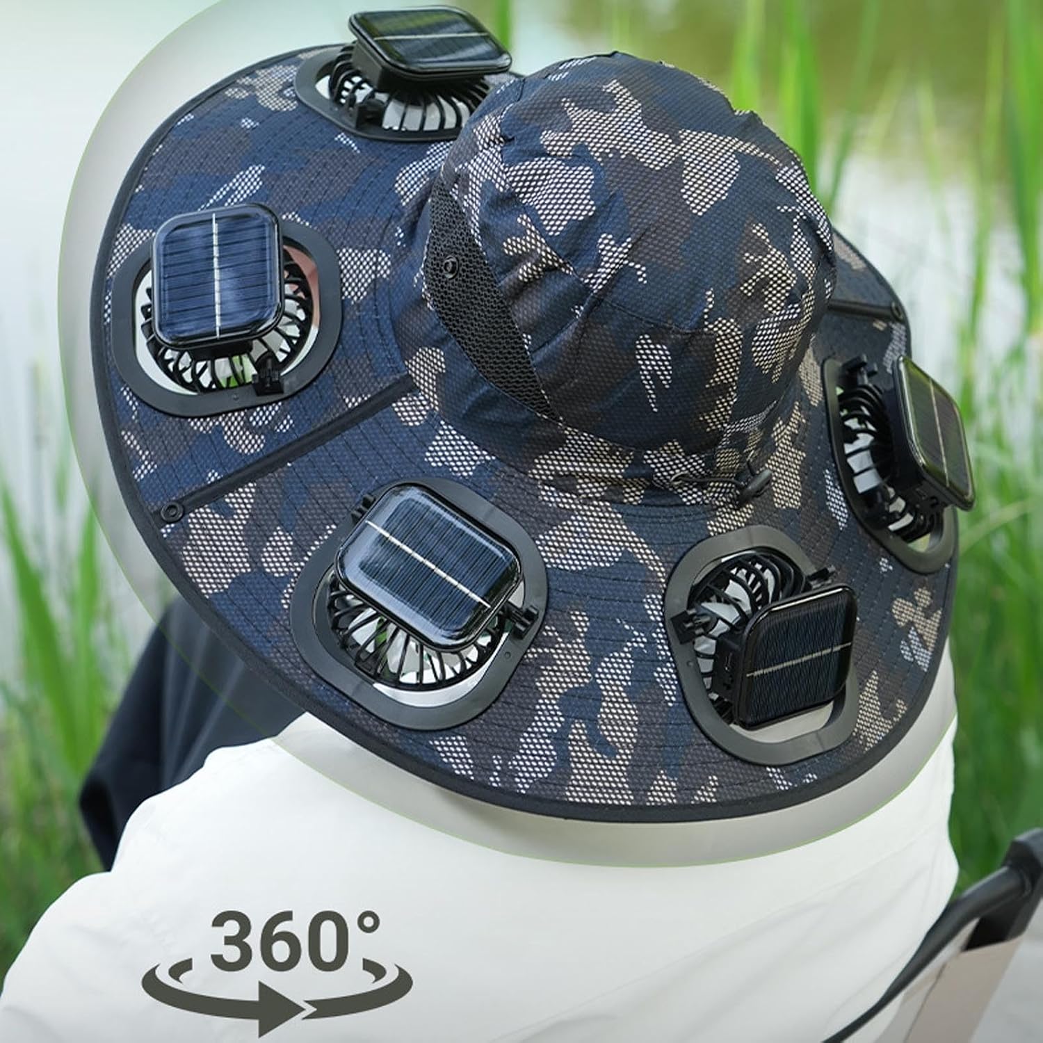 หมวกกันแดดพัดลม 6 ใบพัด รุ่น 2 - Visor Sun Hat บทวิจารณ์และราคา
