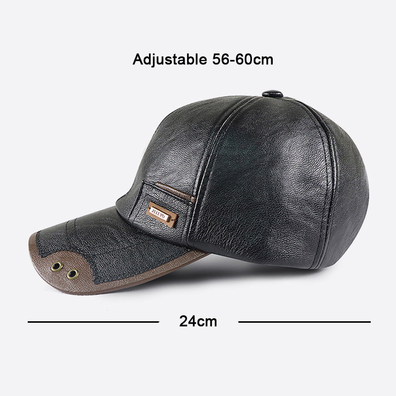 หมวกเบสบอลหนัง PU สไตล์เรโทรสำ - Baseball Cap Structured บทวิจารณ์และราคา