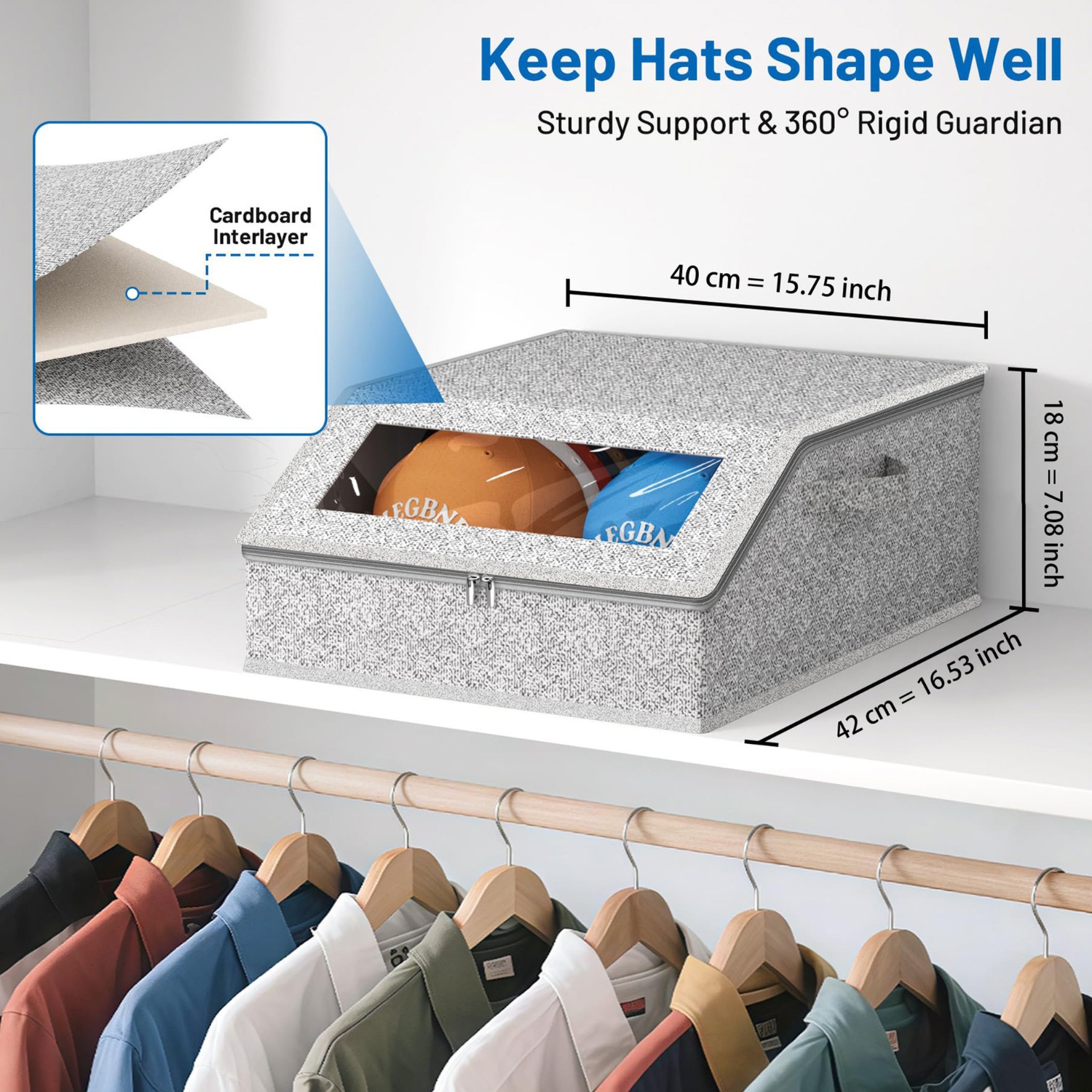 กล่องเก็บหมวกสองแถวขนาดใหญ่ ใช - Baseball Cap Structured บทวิจารณ์และราคา