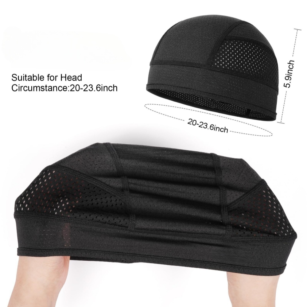 ฤดูร้อนตาข่ายบางช่องระบายอากาศ - Skull Cap Helmet Liner บทวิจารณ์และราคา