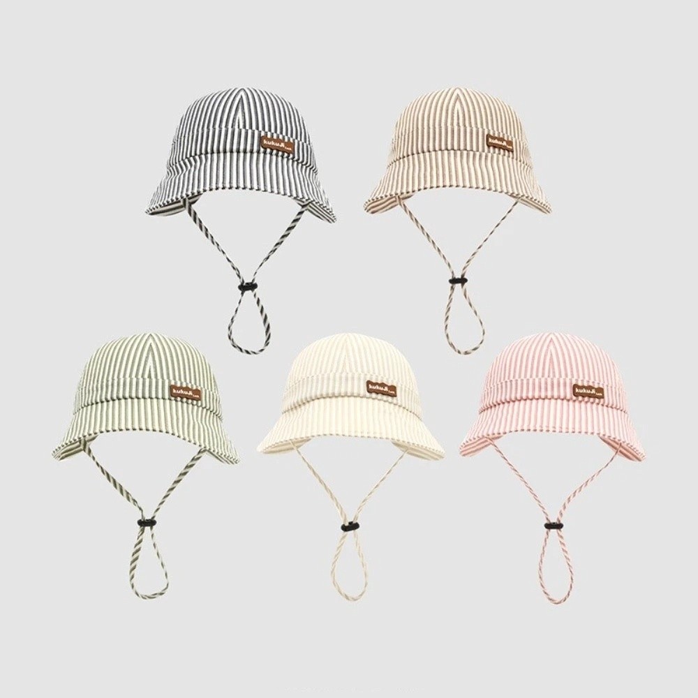 หมวกบักเก็ตเด็กแบบใหม่ลายทาง ป - Bucket Hat Cotton บทวิจารณ์และราคา