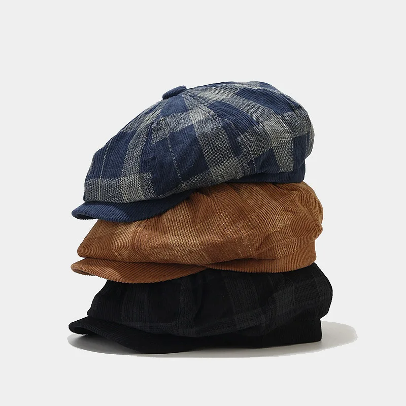 หมวกแก๊ปทรงนิวส์บอยผ้าคอร์ดูรอ - Newsboy Cap Ivy บทวิจารณ์และราคา